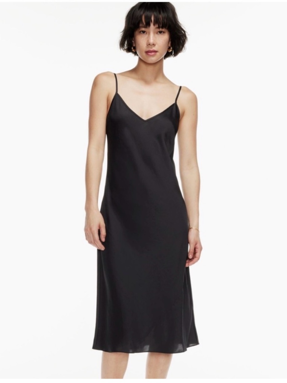 Aritzia Wilfred Only Slip Midi Dress